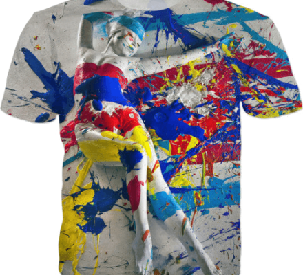 Multicolor Explosive Body Painting T-shirts and Clothes