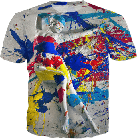 Multicolor Explosive Body Painting T-shirts and Clothes