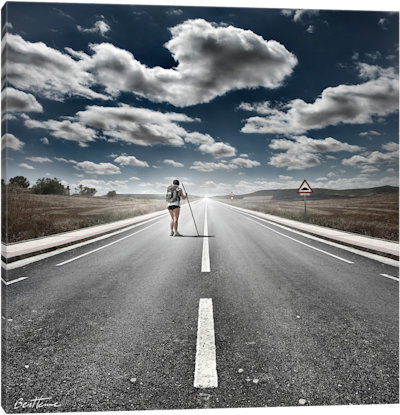 The Road Never Ends - Canvas Print