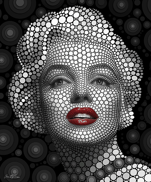 Marilyn 3D - Framed