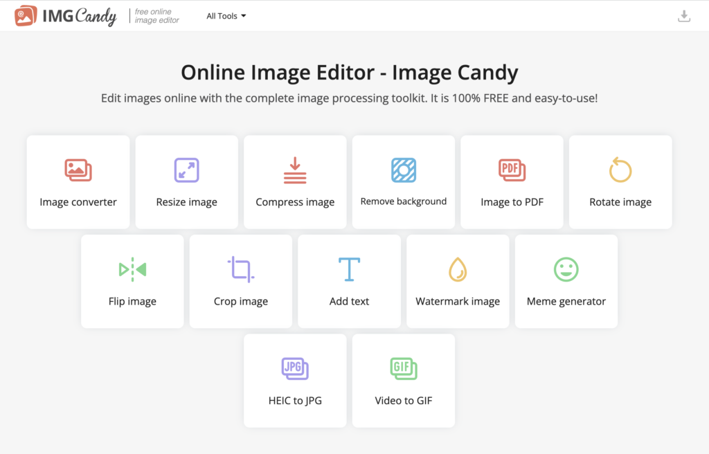 complete image processing toolkit