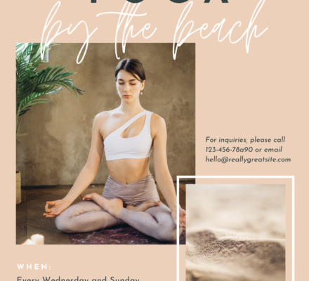 How to make a flyer for yoga classes