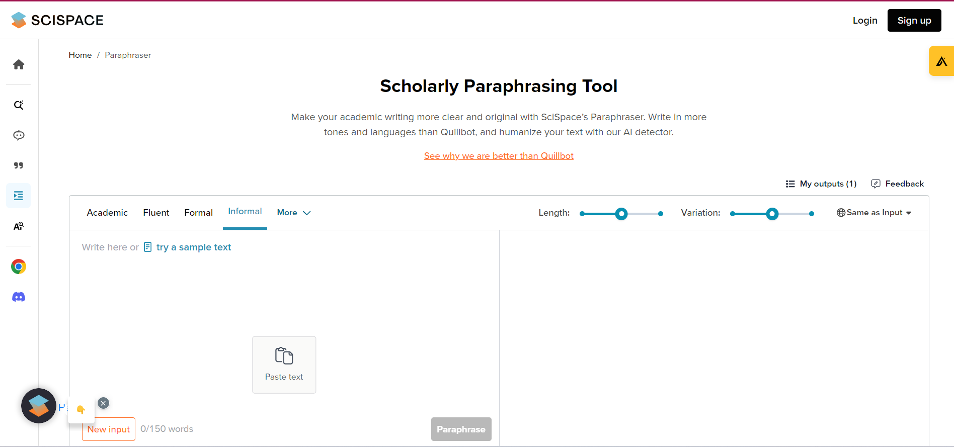 https://typeset.io/paraphraser