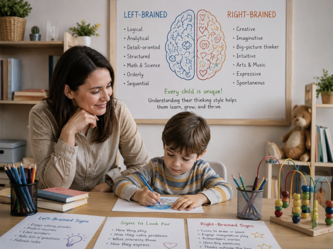 Is Your Child Left-Brained or Right-Brained? Signs Every Parent Should Know