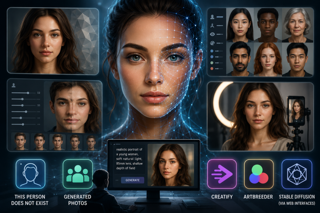 Top 5 AI Face Generators You Can Try for Free